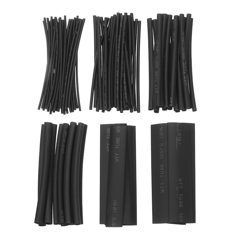 100pcs Heat Shrink Tubing Kit Tubes Wire Wrap Electrical Connection Cable Sleeve For Insulation Work And Repairs
