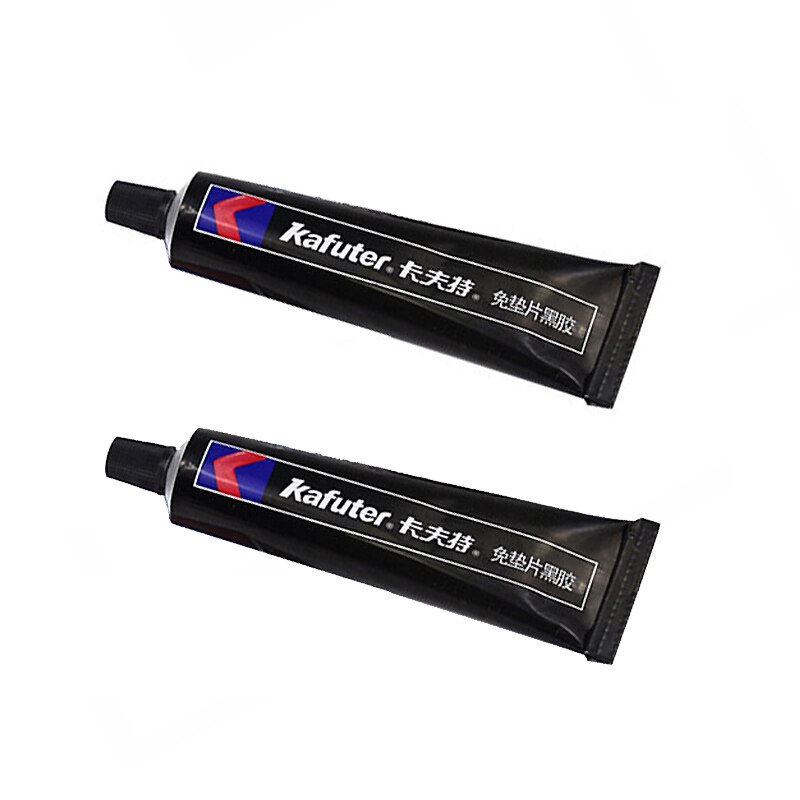 2 Stks/partij Kafuter K-586 Zwart Siliconen Gratis-Pakking Waterdicht Tot Olie Weerstaan Hoge Temperatuur Kit Repareren Lijm: 2pcs