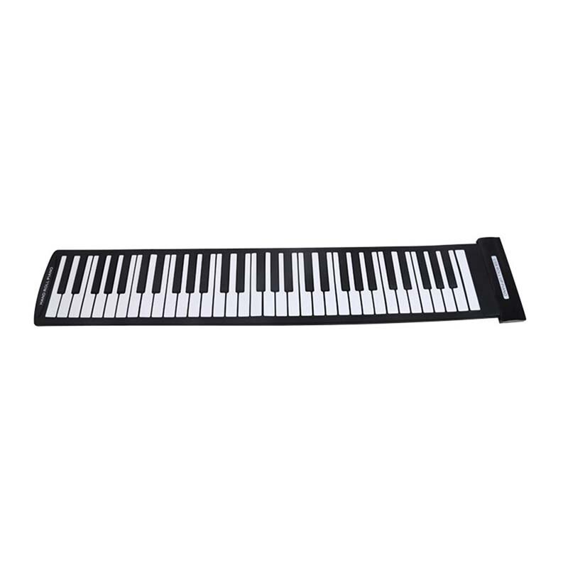 Portable 61 Keys Flexible Roll-Up Piano USB MIDI Electronic Keyboard Hand Roll Piano: Default Title