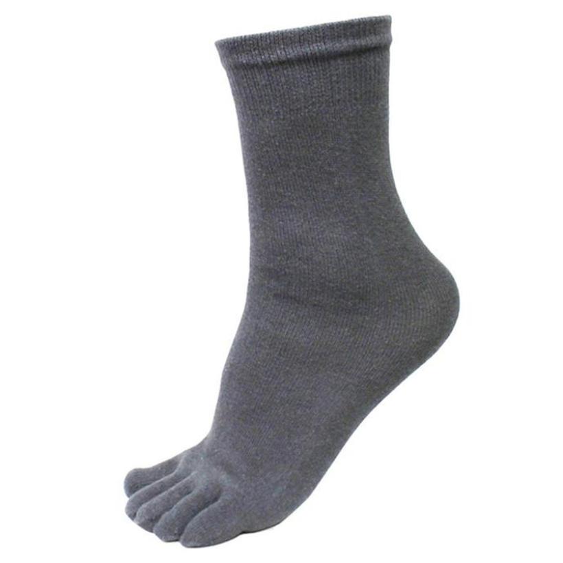 5 par femfingertå strømper elastiske korte soild sokker 17 nov 3