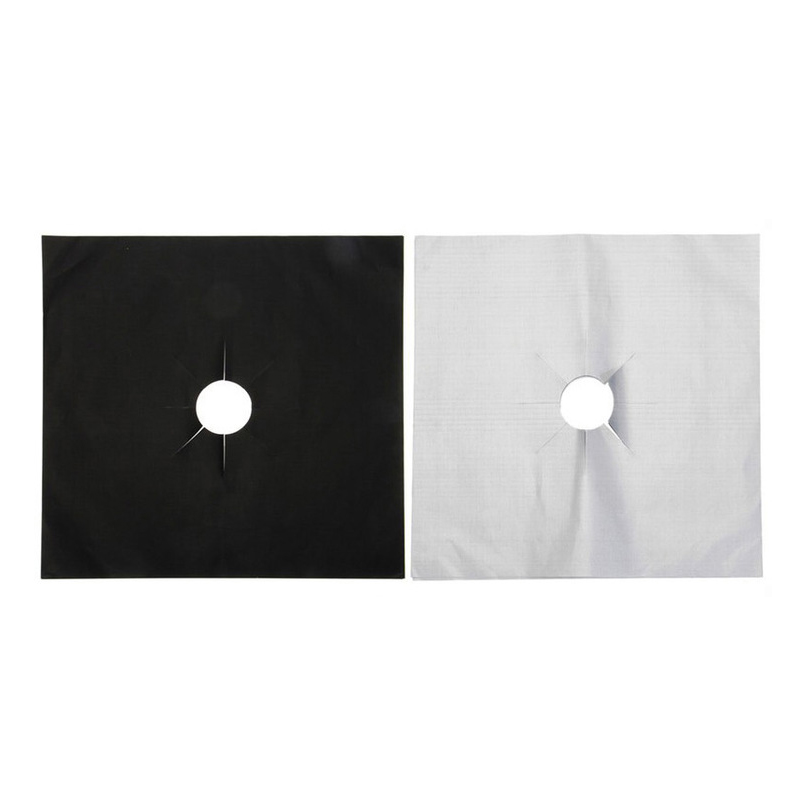 42 4pcs/set Gas Stove Cooker Protectors Cover/liner Clean Mat Pad Kitchen Gas Stove Stovetop Protector Kitchen Accessories