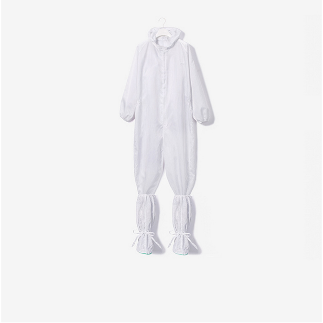 Anti-static Clothing Dust-free Workshop Woven Work Clothes Food Dust Clothing Siamese Hooded Factory Intimate Protection: white / 2XL