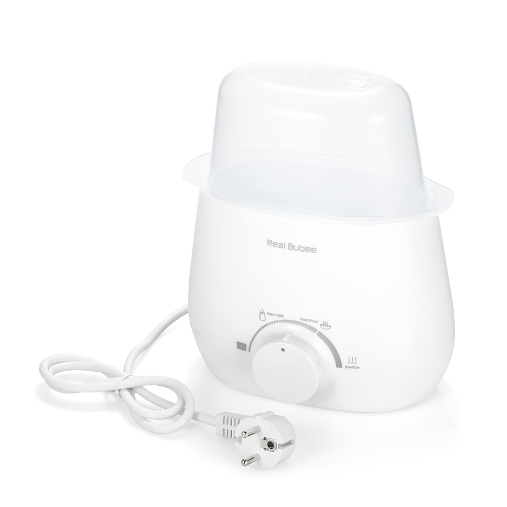RealBubee Baby Bottle Warmer 3-in-1 Fast Bottle Warmer Food Heater Steam Sterilizer BPA-Free Warmers for Breastmilk 220V EU Plug