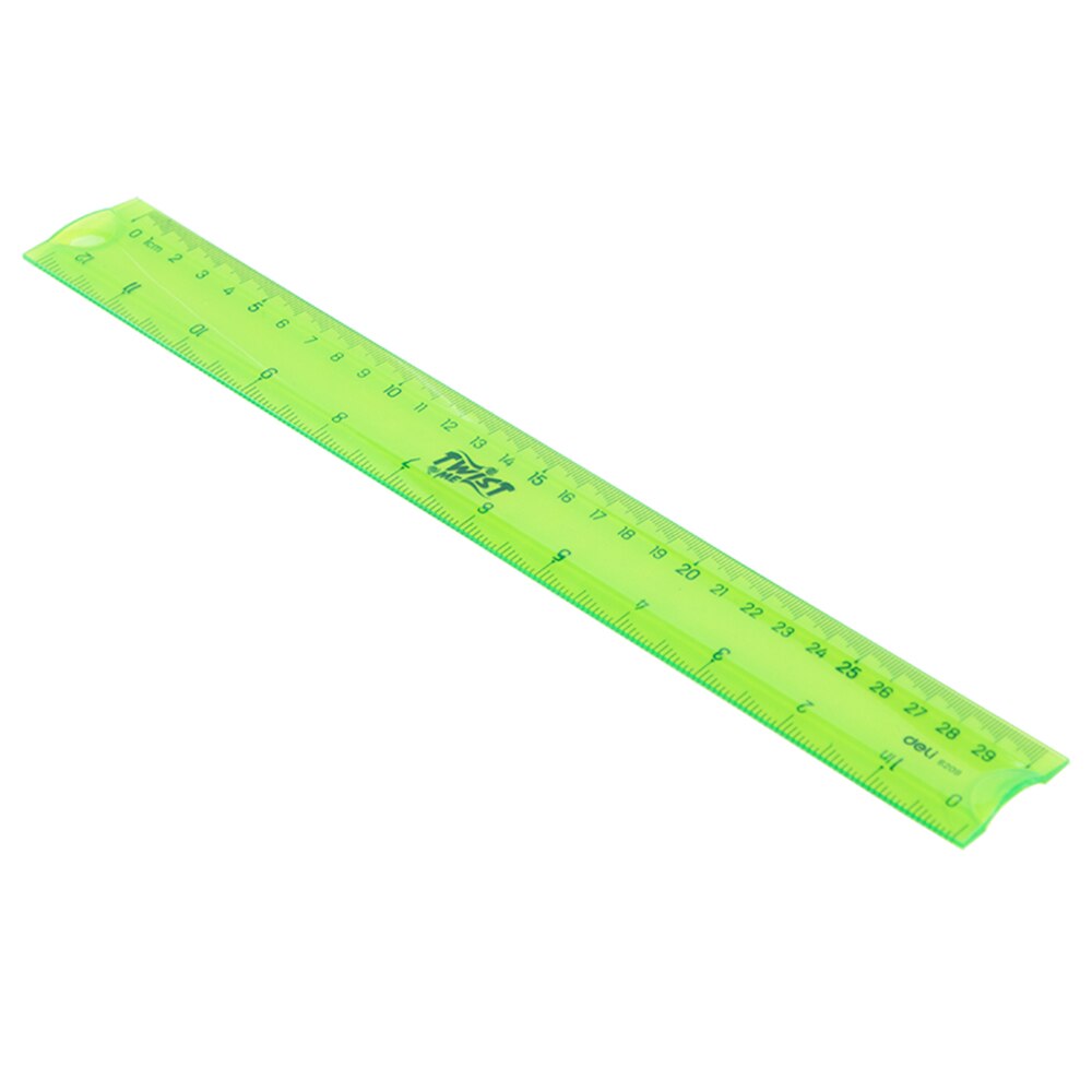 Deli-regla Flexible de dibujo escolar, regla Flexible de EcoPVC, 30cm, 3C, E6209