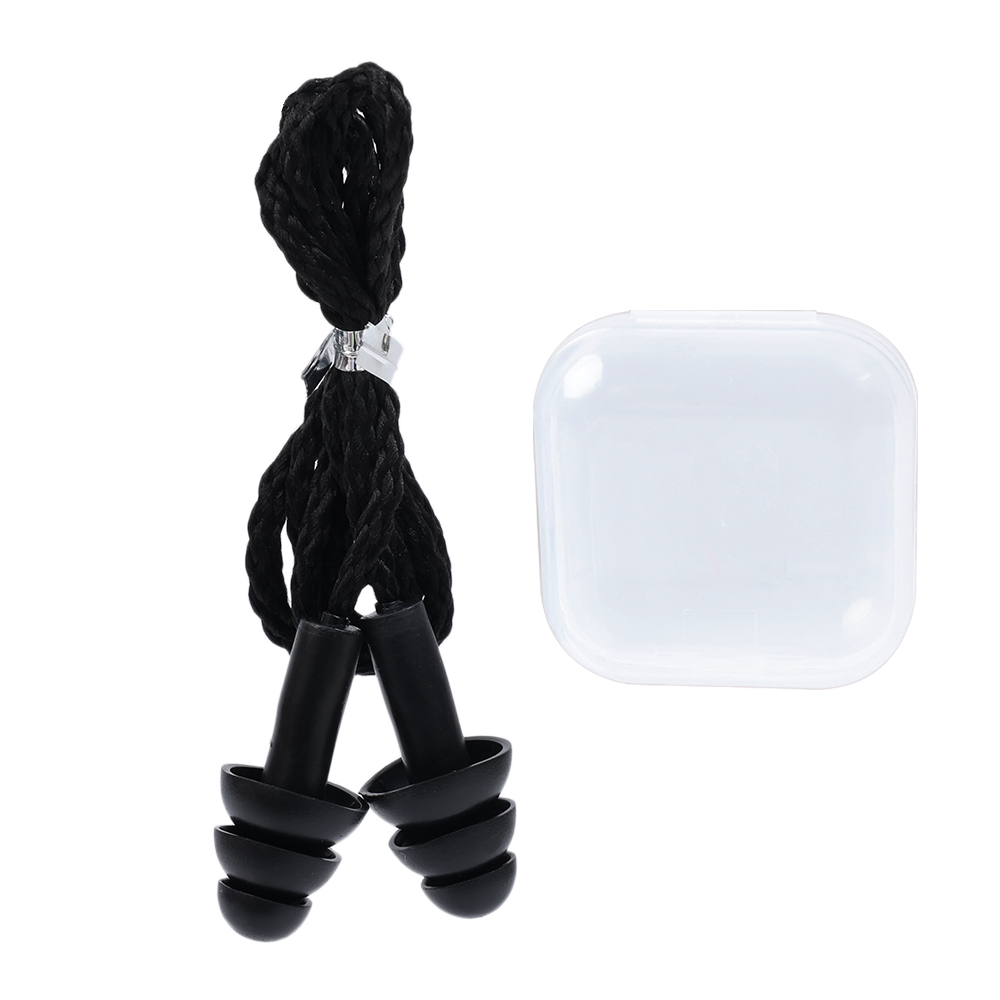 Tapones para los oídos antiruido suaves, tapones para los oídos con cable de silicona impermeables para natación, tapones para los oídos reutilizables antipérdida con protección auditiva de cuerda: 3XS / WHEAT