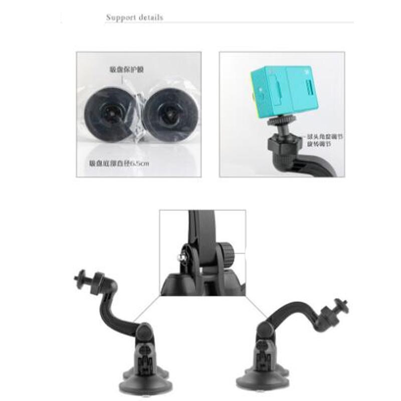 Ventosa de coche para Xiaomi Yi 4k Go Pro, soporte con ventosa automática para Hero 5 4 Sjcam Sj4000, accesorios de Cámara de Acción