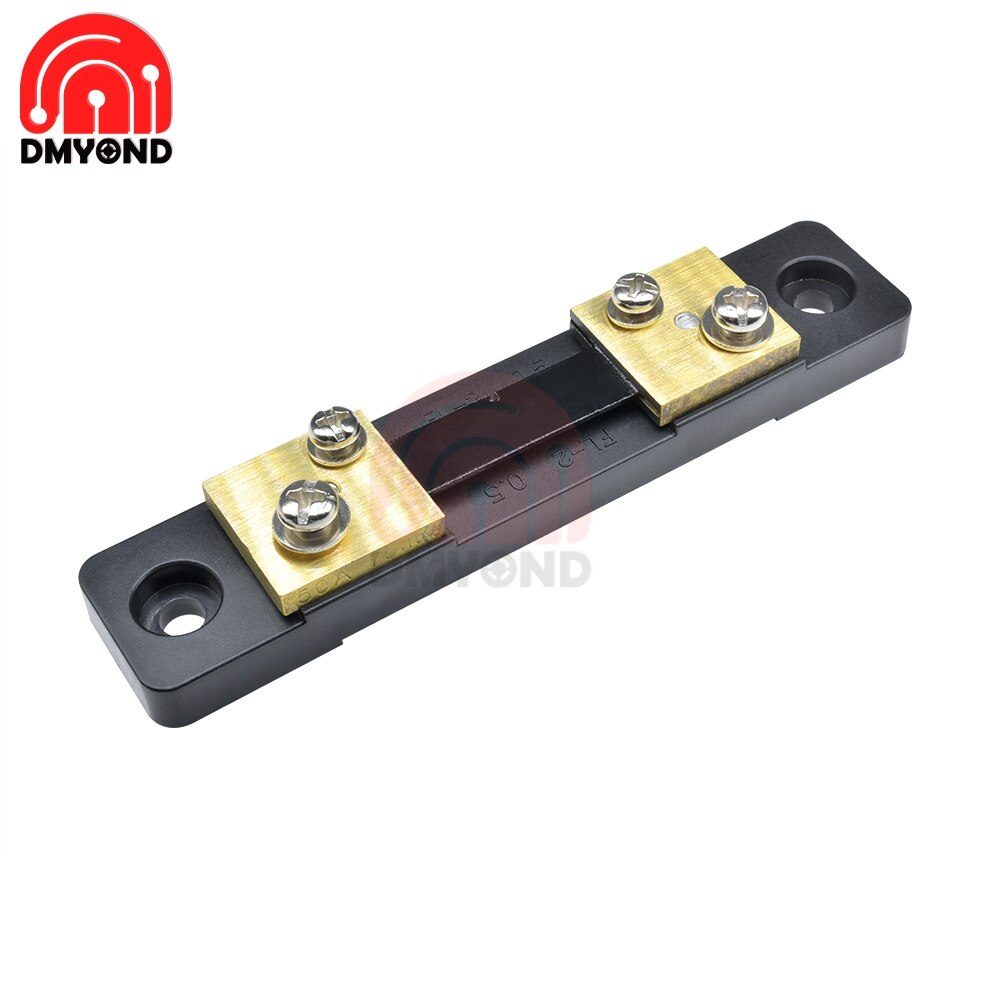 Mini Digitale Led Display Dc 100V 10A Voltmeter Auto Ampèremeter Ampermeter Panel Amp Stroom Spanning Meter Tester En 50A 75mV Shunt: 50A 75mV