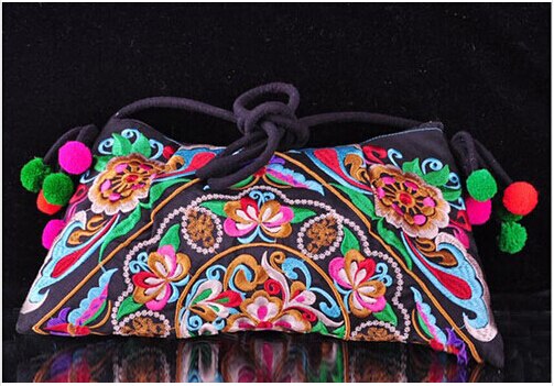 Mode Creatieve vintage Borduurwerk boodschappentassen! Leuk Bohemian Bloemen Lady Schouder & Crossbody tassen Nationale Canvas Carrier