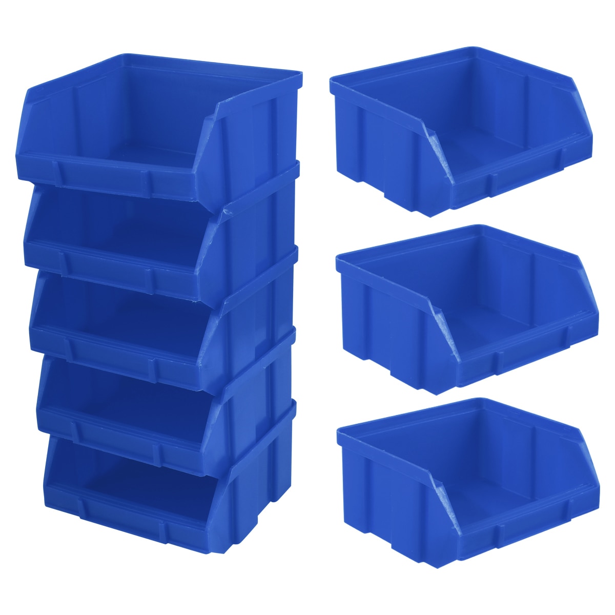 10cs Warehouse Plastic Parts Box Oblique Combined Component Box Warehouse Storage Box Storage Container