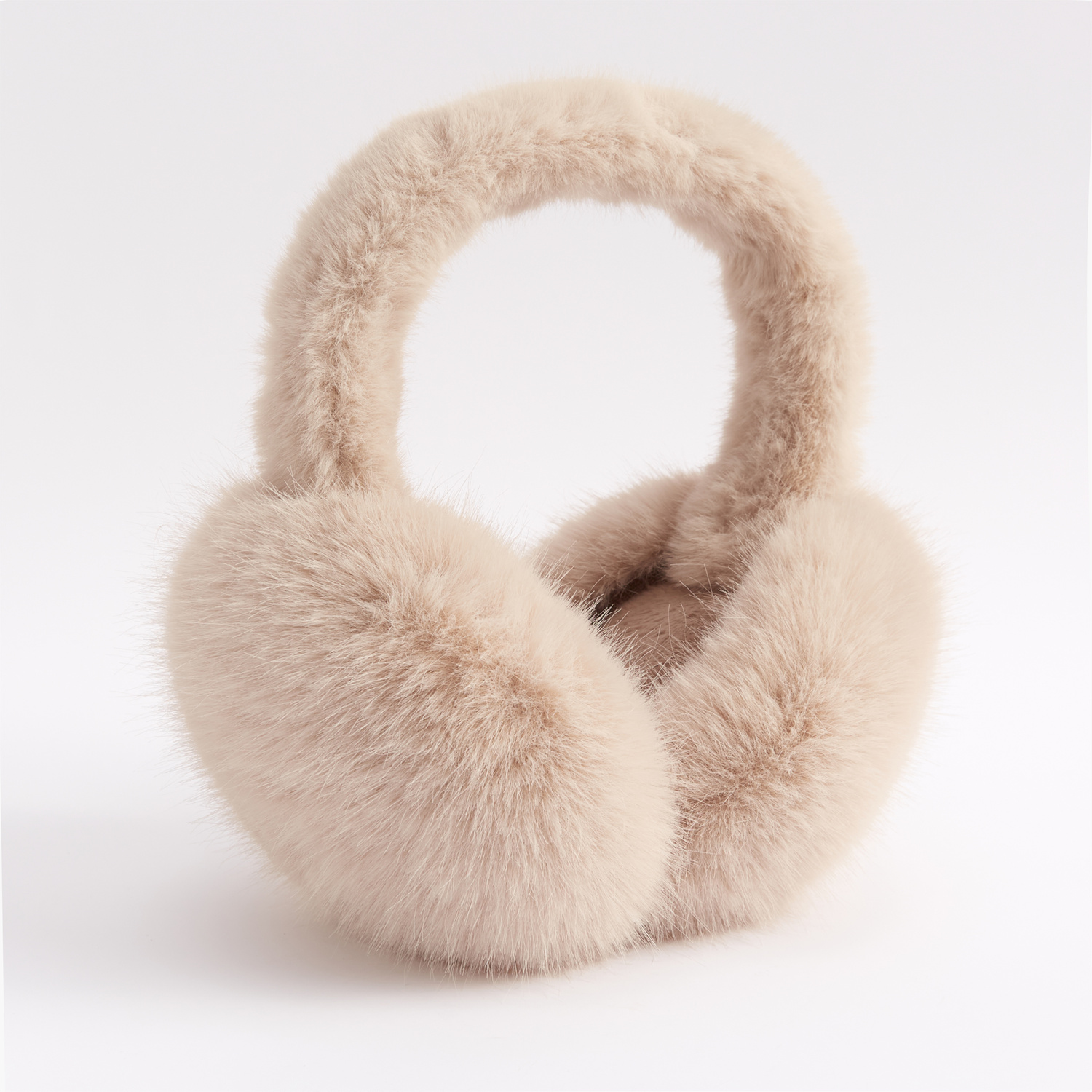Anjj Ohrenschützer Faux Kaninchen ist hingefallen Hängen Ohr Abdeckung Warme Winter Ohrenschützer Pelz Ohrenschützer unisex Erwachsene Ohr Wärmer Falten: ingwer