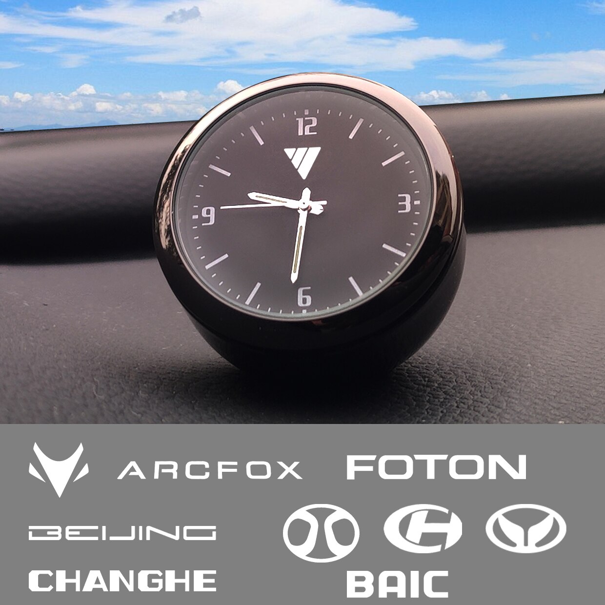 For BAIC Senova X25 X35 X45 BAW BJ-130 BJ-136 BJ2025 BJ6430 BJ6440 Beijing Car Decoration Clock Watch Electronic Quartz Watch