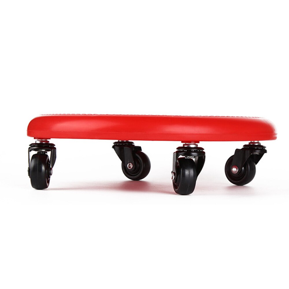 Ab hjul roller fitness glidplatta för muskelträning push-up crossfit träning hem gym utrustning 4 hjul magskiva: Röd