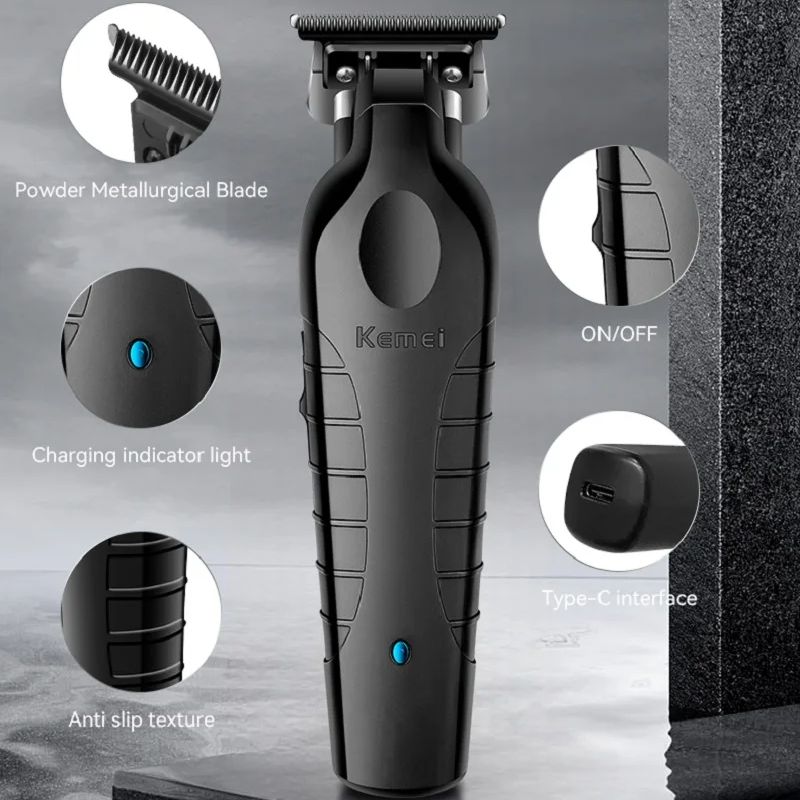 USB Fast charging Barber Machine Blades Hair Cutter Kemei km-2299 1200MA Rechargeable Cordless Hair Trimmer