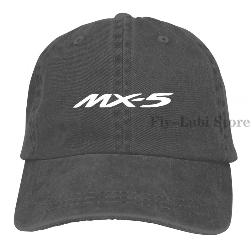 Mazda Mx 5 Baseball cap men women Trucker Hats adjustable cap: 2-Black