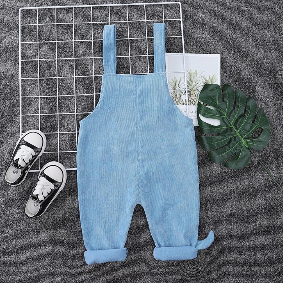 Kinderen Cartoon Corduroy Overalls Herfst Mode Baby Jongens Dinosaurus Siamese Broek Voor 1 2 3 4 Jaar Kids Kleding