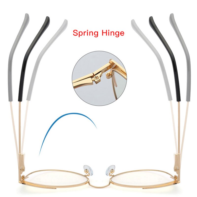 Hotony Eyeglasses Frame for Women Blue Light Blocking Eyewear Female Optical Glasses UV400 Prescription Spectacles Woman