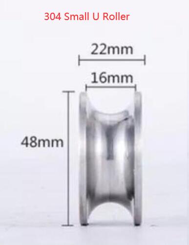U V H Small GATE SLIDING ROLLER HEAVY DUTY BEARING WHEEL: 304 S U Roller