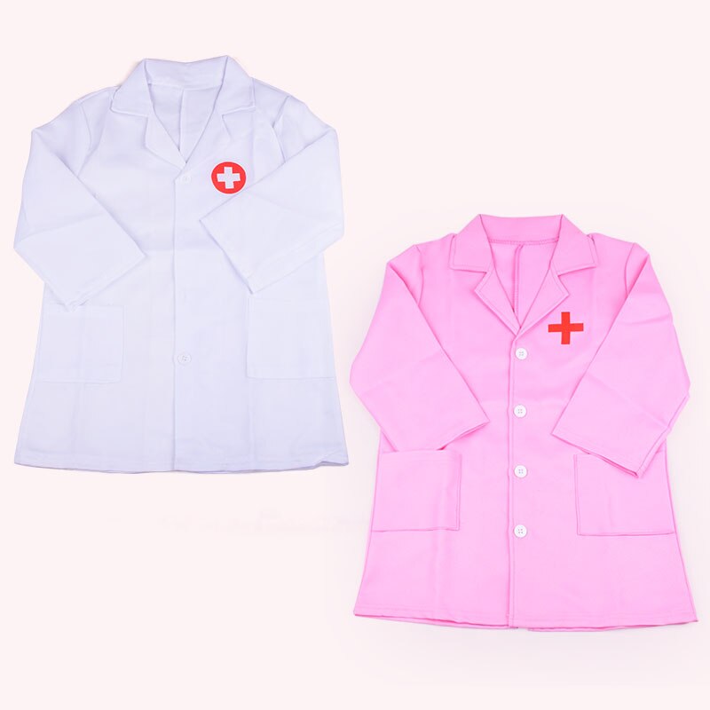 Enfant médecin infirmière jeu de rôle déguisement Halloween fête manteau blanc Robe infirmière uniforme