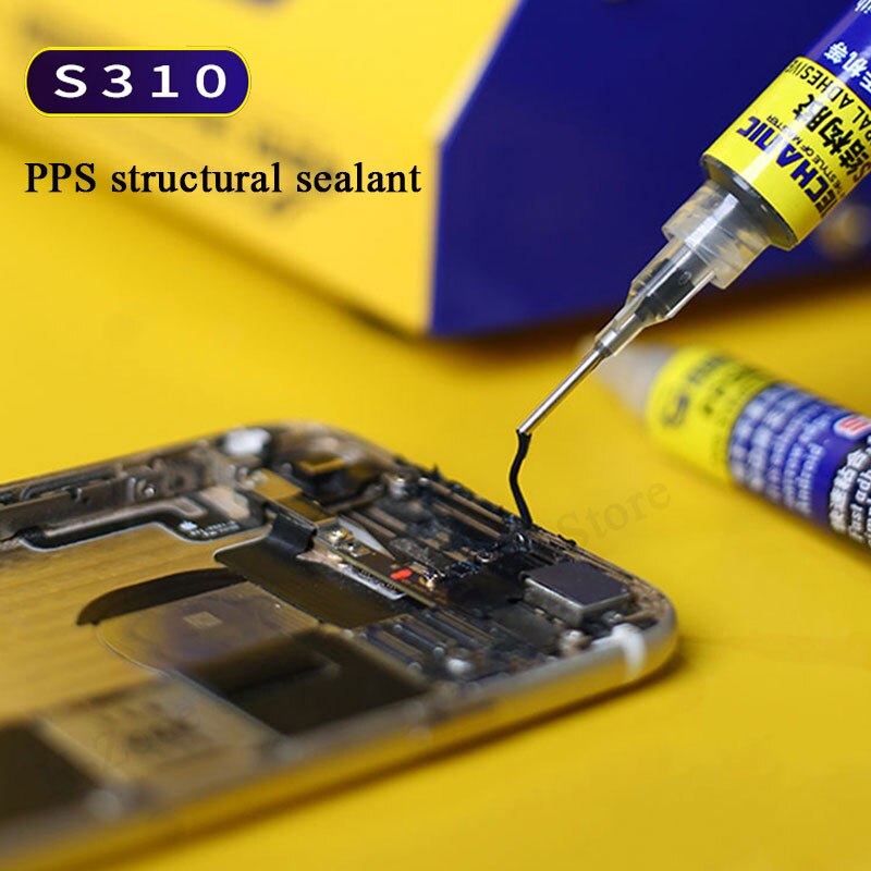 Mechanic Frame Glue S310 PPS Screen Narrow Frame adhesive fast bonding Structural Sealant for iPhone Huawei Ipad bracket bonding