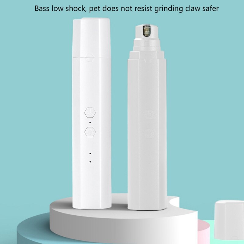 Dog Nail Grinder for Dogs Cats, Super Quiet Nail File Pet Nail Grinder Painless Paws Grooming Nail Grinder