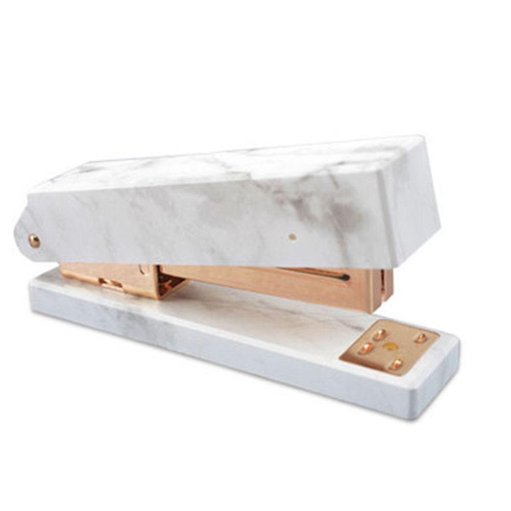 Elegancki marmurowy wzór zszywacz ciężki obowiązek ambona zasilany sprężyną zszywacz robić Dom gabinet materiały introligatorskie