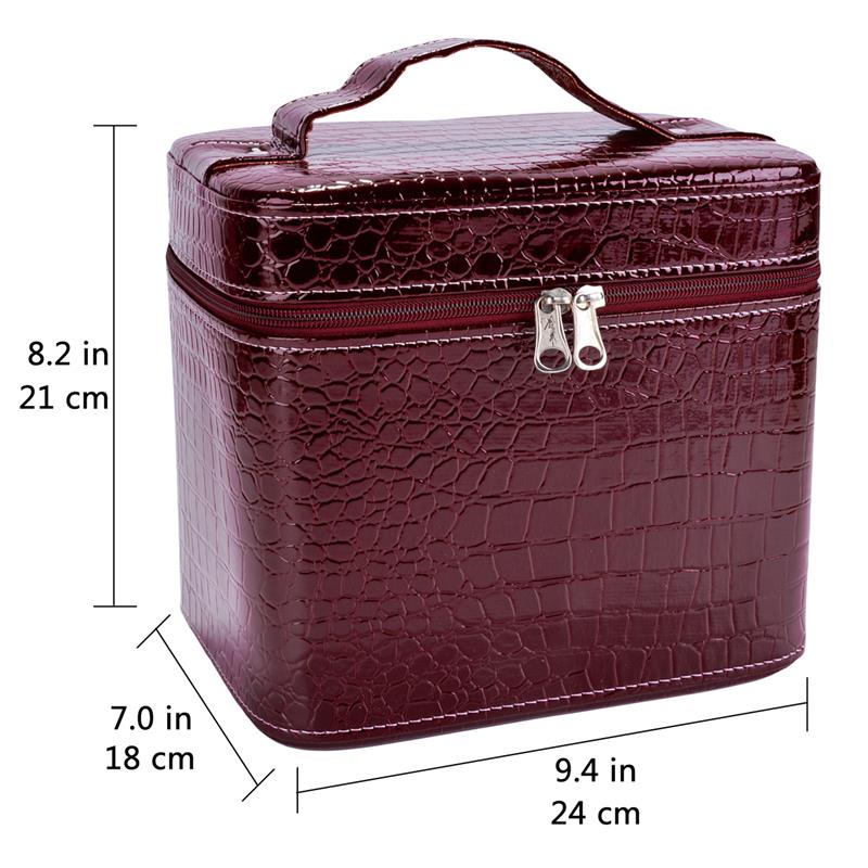 Valigetta per trucco professionale di marca femminile estetista di moda organizzatore di cosmetici scatola di immagazzinaggio strumento per unghie valigia per donna borsa per trucco