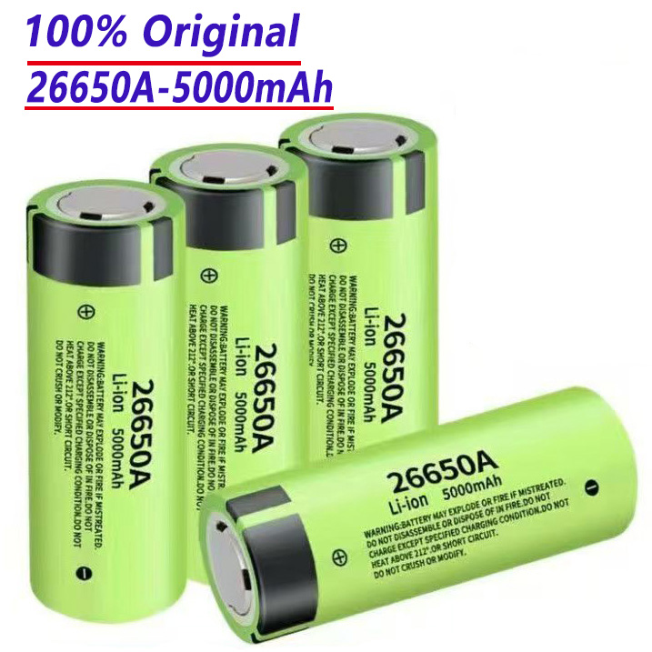 Ladattava Akku 26650 5000mAh 3.7V Li-Ion - Jedila - Suuri Kapasiteetti