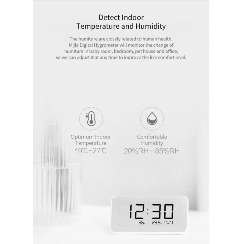 Bexdug Digitale Tischuhr Mit Datumsanzeige | Kleine Elektronische Uhr Für Schreibtisch & Schlafzimmer | Modern Design