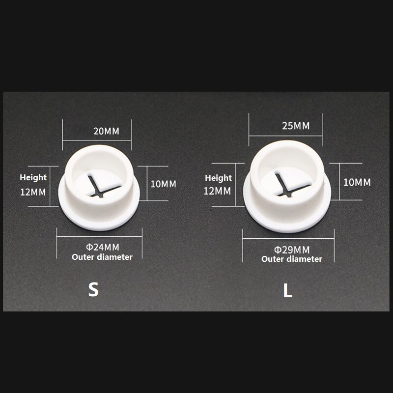 5pcs Desk Cord Grommet, Flexible Silicone Cable Hole Cover, Wire Organizer, Cable Pass Through, Round Gasket White