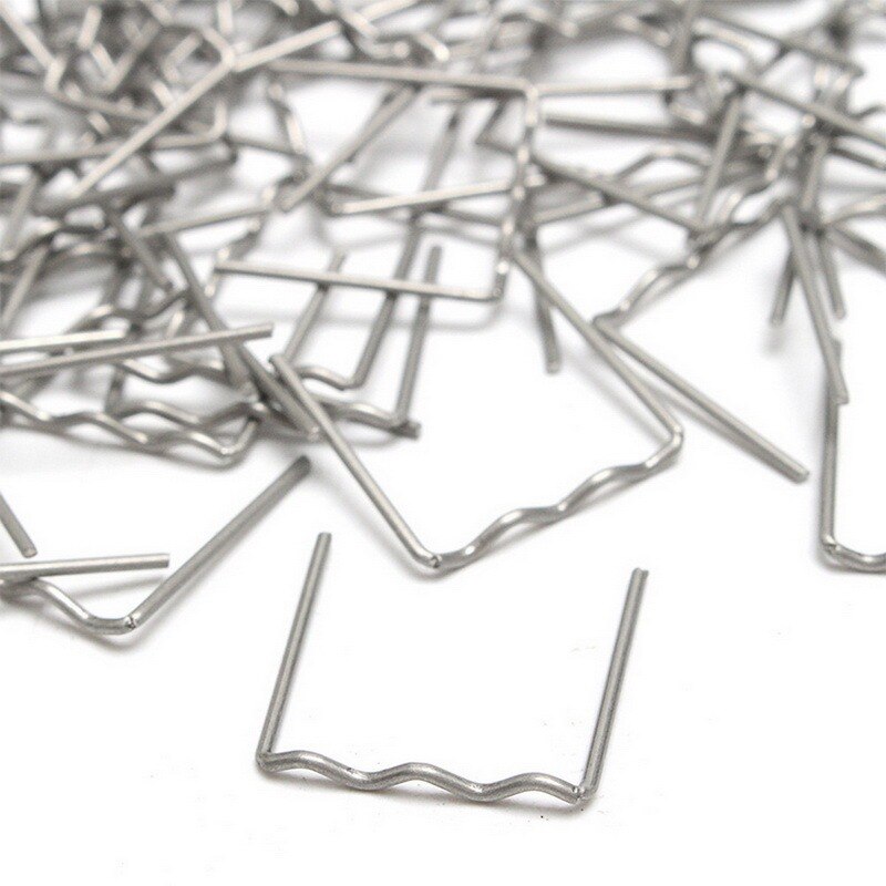 100/500Pcs Nietmachine Plastic Reparatie Standaard Pre Cut Wave Nietjes Bumper Carrosserie Reparaties 0.8Mm Wave Nietjes rvs