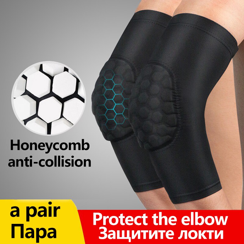 Sport ellenbogen Pads männer Basketball Arm Wachen Bienenwabe Anti-kollision druck Ellbogen Ärmel Basketball Badminton Tennis
