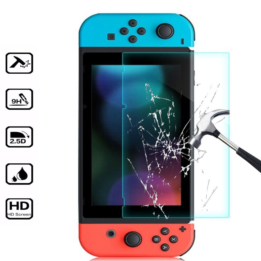 Cristal Protector para Nintendo Switch, Protector de pantalla de vidrio templado para Nintendos Switch NS, accesorios de vidrio, protección de pantalla