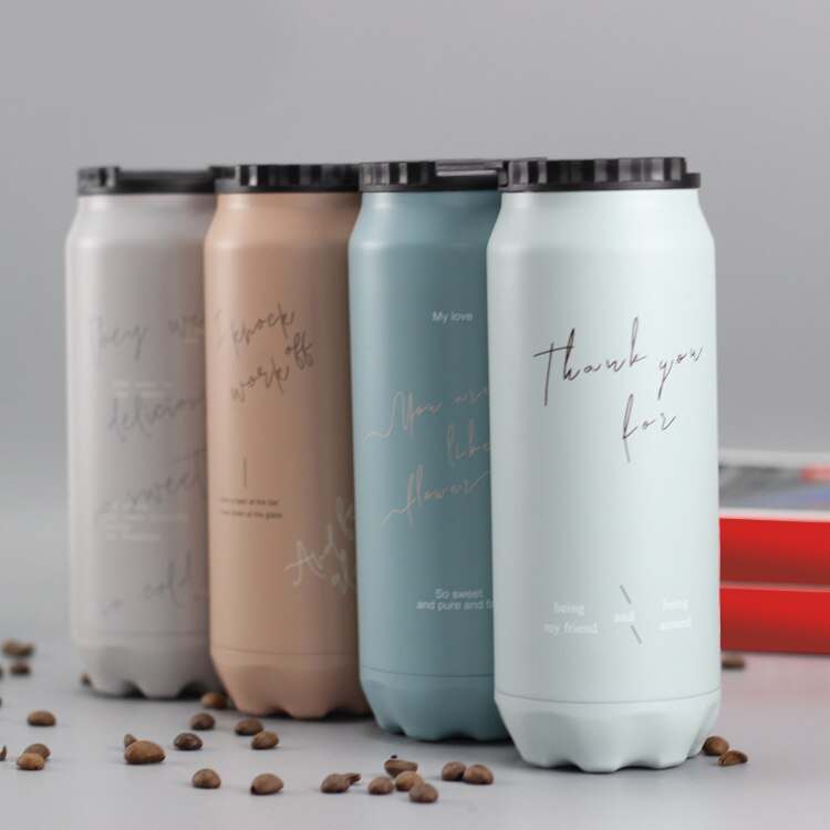 500ml cola kaffe vakuum kolbe rustfrit stål 304 drikke vandflaske kop sports kop