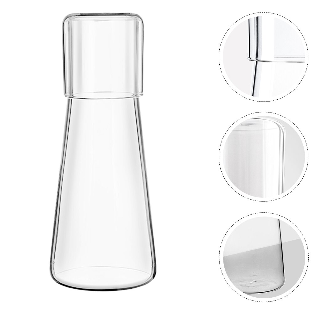 1 Set Van Glas Waterkoeling Ketel Clear Drank Houder Waterkoker Met Cup