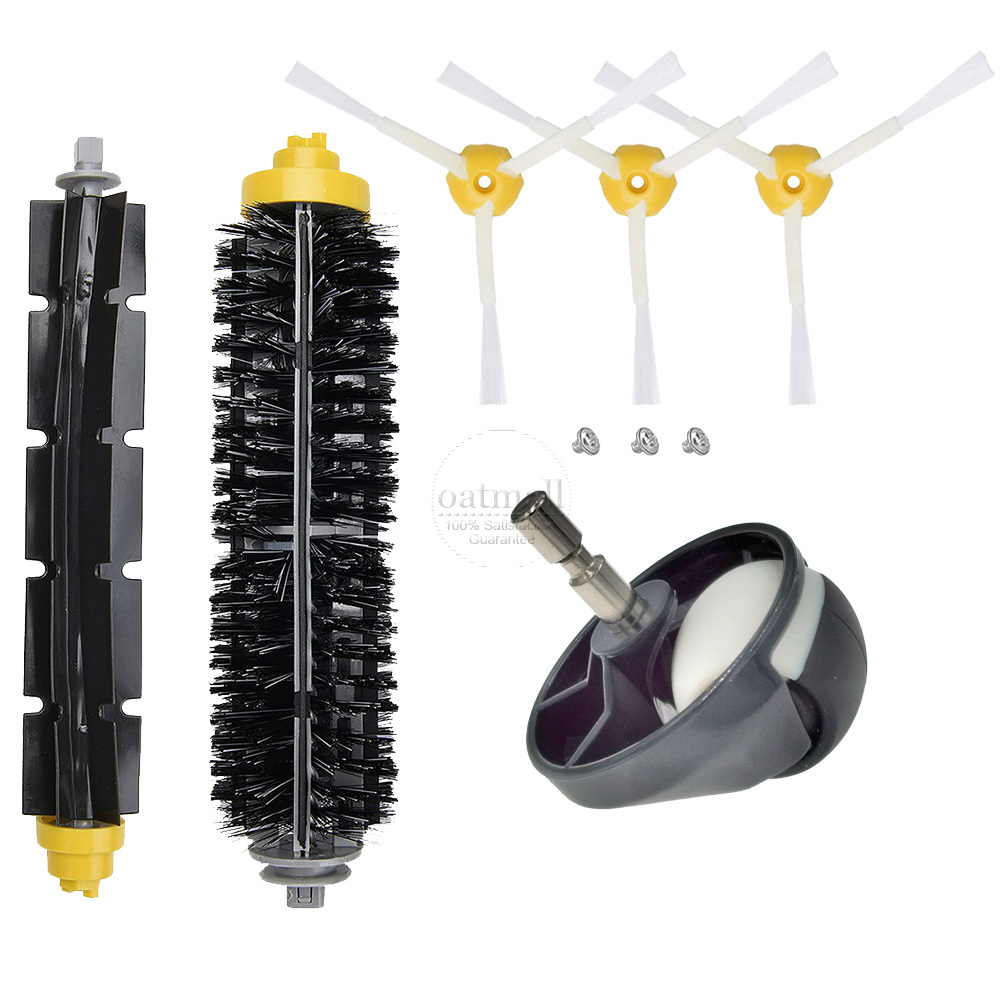 Para iRobot Roomba 770 780 790 700 Series accesorios repuestos Kit de repuesto de aspiradora cepillo lateral de cerdas filtro HEPA: Verde militar