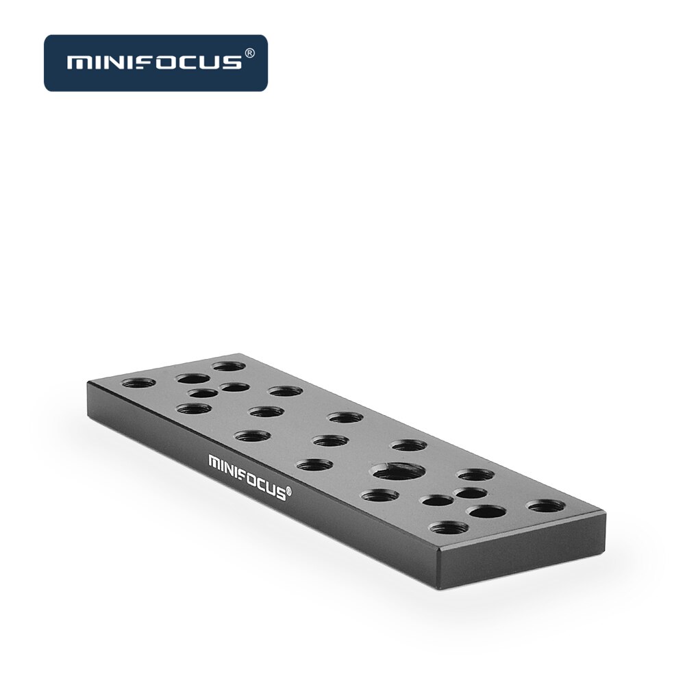 Minifocus Multifunctionele Montageplaat Kaas Plaat Met 1/4 &quot;En 3/8&quot; Aansluitingen Voor Sony F970/F550 batterij Op Monitoren