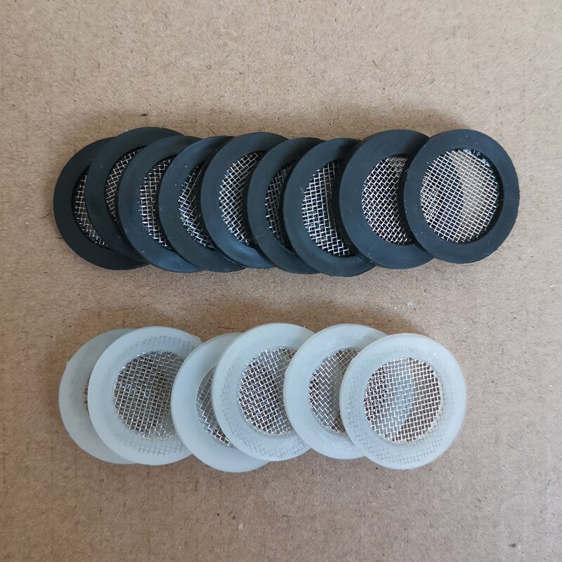 Junta de red de filtro de ducha, junta de manguera de junta tórica de 1/2/3/4 pulgadas, rosca plana, Conector de boquilla de ducha, arandela de grifo, 20 Uds.