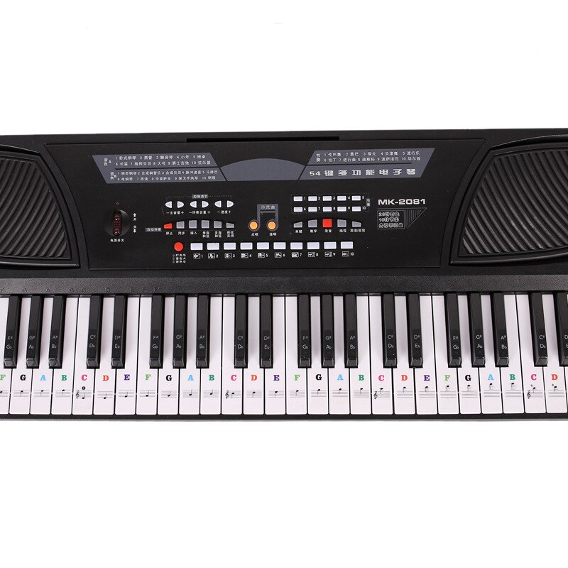 Piano Keyboard Sticker 88/61/49/37 Key Electronic Keyboard Piano Sticker Beginner helper Stave Note Sticker