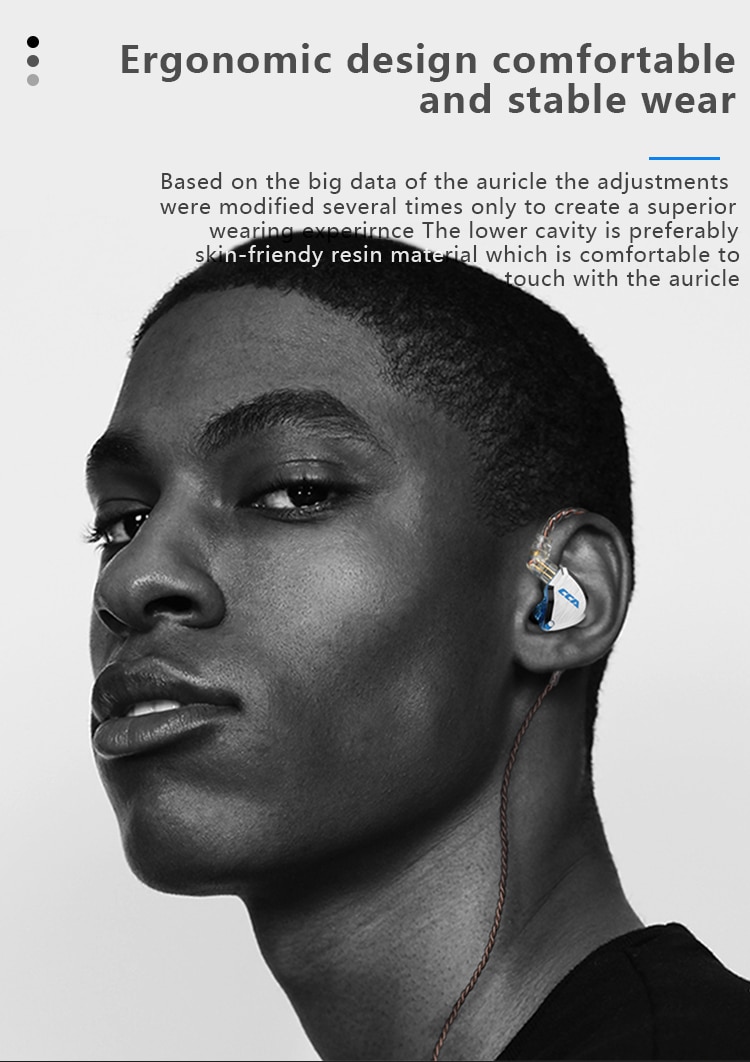 CCA C12 5BA+1DD Hybrid Hanging In Ear Headset 12 Drivers Unit HIFI DJ Monitor Earphone Earbuds Noise Cancelling Wired Gamer PC