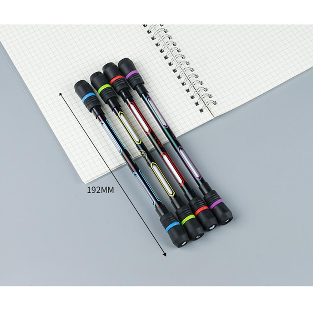 5PCS Plastic Rotating Pen Non-slip Coated Twirling Pens Relieve Anxiety Finger Spinning Rotating Pen Best for Office
