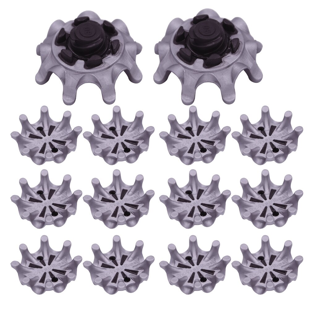 18 stuks golfschoenen met zachte spikes, pinnen, 1/4- draais, snelle draai, schoenspikes, vervangingsset golftrainingshulpmiddelen