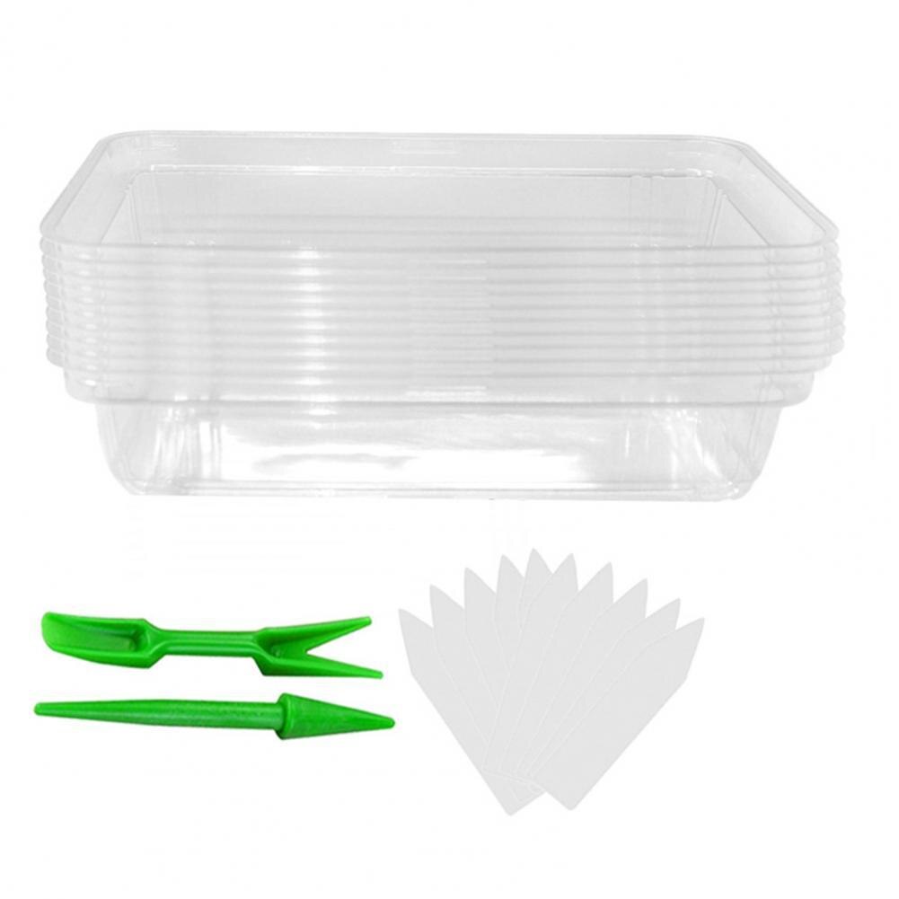 Maceta reutilizable para plantas de vivero, práctica, novedosa, ahorro de espacio, Visible, en patio para plantación, 1 Juego:  S