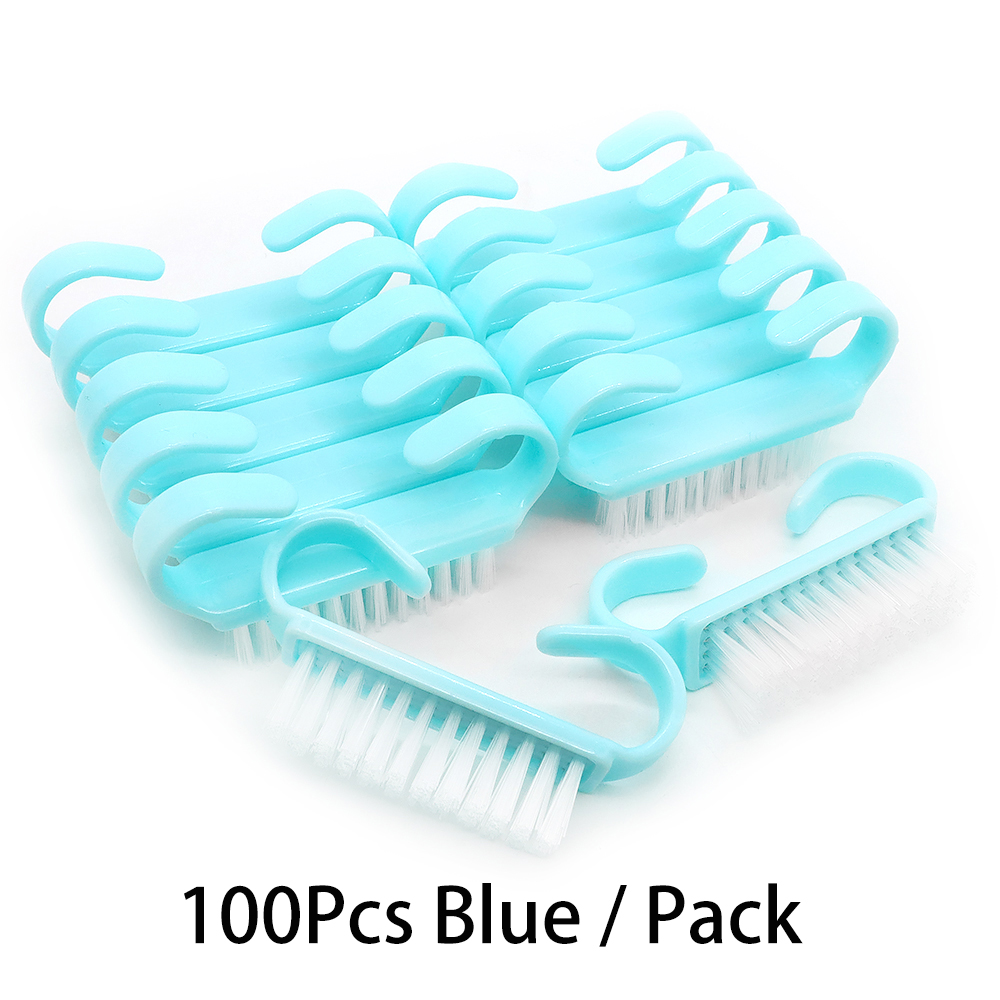10/20/50/100 Stuks Handgreep Nagelborstel Vingernagel Scrub Schoonmaken Nagelborstels Cleaner Nail scrubber Bulk Voor Mannen Vrouwen JEARLYU: Donker Kaki