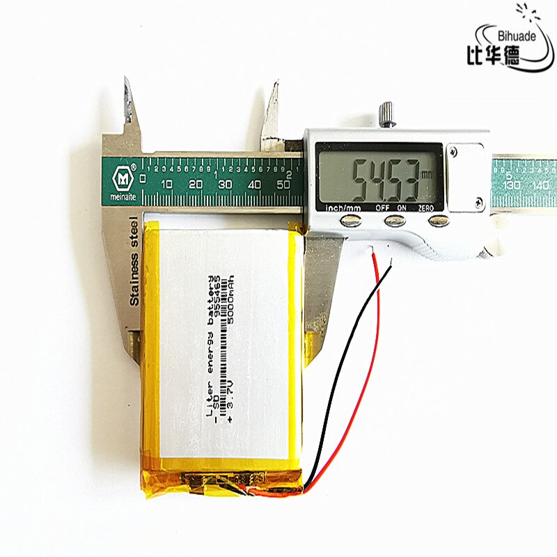 Batería de energía de litio de buena de 3,7 V,5000mAH, 955465 polímero de iones de litio/Li-ion para tableta, pc, GPS,mp3,mp4
