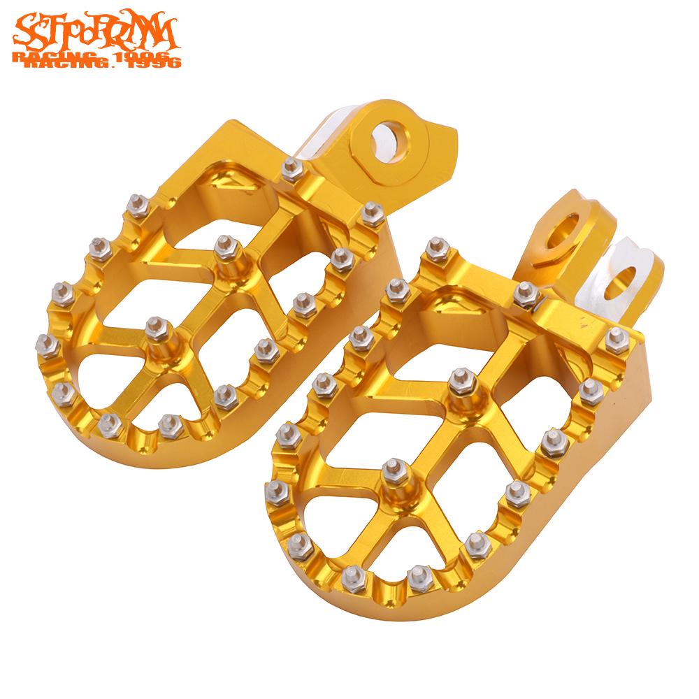 Pedais footrest para motocross, peças de pedais para suzuki rmz250 2010-2019 rmz450 2008-2019 rmz 250 450 off-apoio de pé para motocicleta de estrada