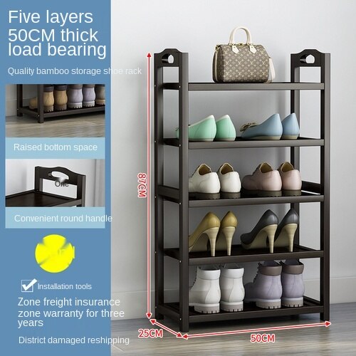 Shoe rack, shoe cabinet at the entrance, high-capacity shoe rack, multi-layer display rack: 5th floor 50cm