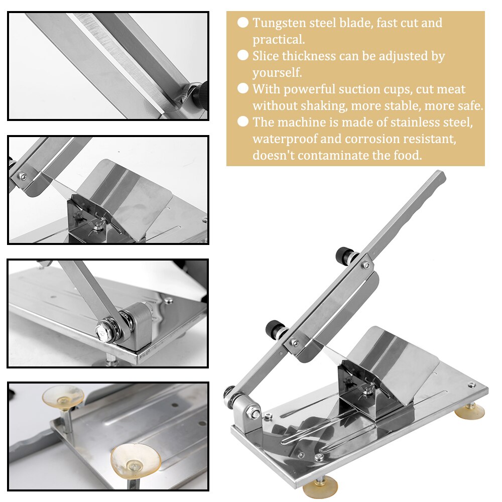 Meat Lamb Slicer Home Manual Meat cutter Machine Cattle Mutton Roll Frozen Meat Grinder Planing Meat cuttering Machines