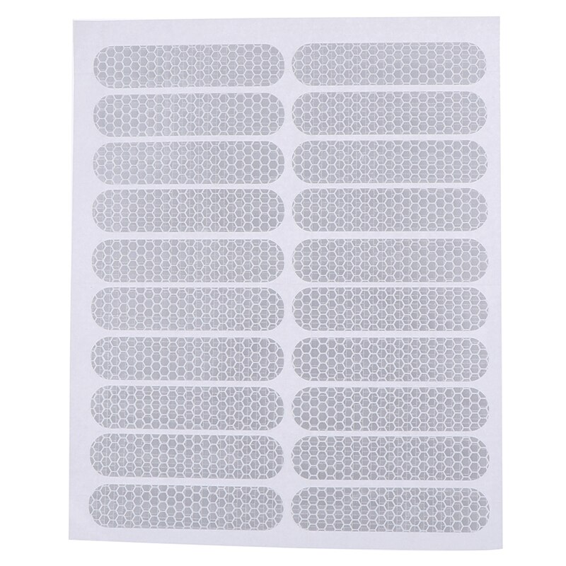 1 Set Elektrische Scooter Body Reflecterende Stickers Voor Xiaomi Mijia M365/Pro Scooter Decoratie Accessoires: White