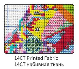 Cross stitch Kits Lover Patterns 11ct Counted Canvas 14ct Printed Fabric DIY Handwork Beginner DMC Embroidery Needlework: 14CT Printed Fabric