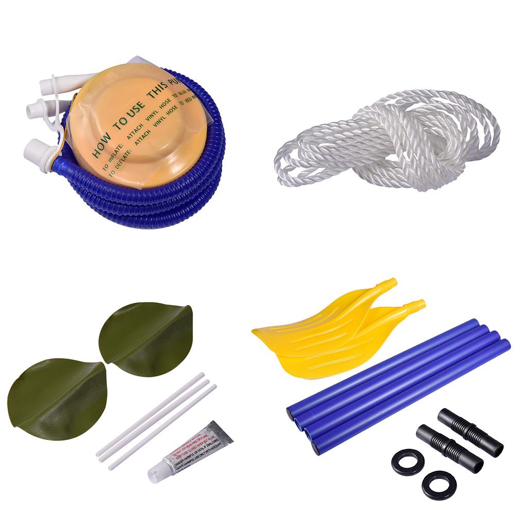 Outdoor Water Inflatable Boat Set Heavy Duty Rafting Fishing Air Kayak Canoe Set With Paddles For 2 Person